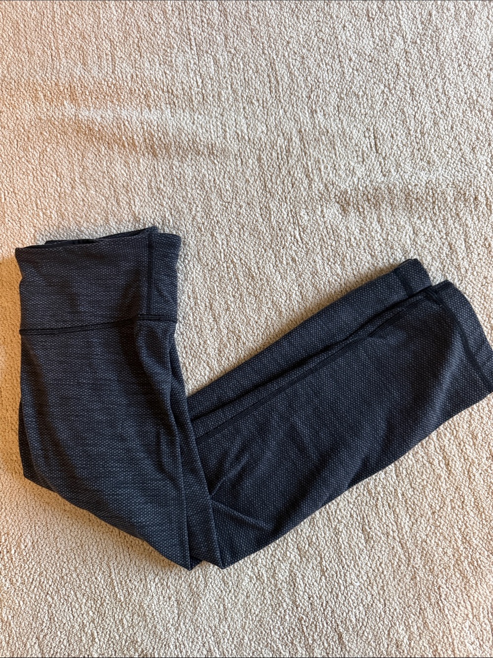 lululemon athletica Black Textured Leggings